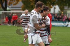 Kreisliga - Saison 2025/26- TSV Kösching - SV Kasing - Der 0:1 Führungstreffer durch Marius Magdic weiss Kasing - jubel - Foto: Meyer Jürgen