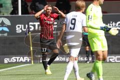 3.Liga - Saison 2022/2023 - FC Ingolstadt 04 -  - SV Waldhof-Mannheim - Pascal Testroet (Nr.37 - FCI) - nach einer vergebenen Torchance - Foto: Meyer Jürgen