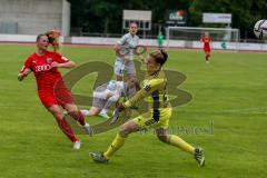 DFB Pokal Frauen Runde 1- Saison 2020/2021 - FC Ingolstadt 04 - SG99 Andernach - Ebert Lisa (#10 FCI) - Brückel Zoe weiss Andernacht - Van der Laan Torwart Andernacht - Foto: Meyer Jürgen