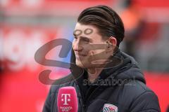 3. Liga - Saison 2025/26 - FC Ingolstadt 04 - VFB Stuttgart II - Torwart Markus Ponath (Nr.1 - FCI)  im Interview mit Magenta Sport -  - XXXXX - Foto: Meyer Jürgen