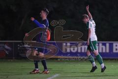 Landesliga - Saison 2025/26 - SV Manching - SC Oberweikertshofen - Der 3:0 Führungstreffer durch Rainer Meisinger (Nr.8 - SV Manching) - jubel - XXXXX - Foto: Meyer Jürgen