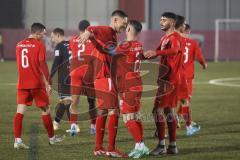 Bayernliga Süd - Saison 2022/2023 - FC Ingolstadt 04 II -  Türkspor Augsburg - Der 1:0 Führungstreffer durch Gashi Egson (Nr.9 - Fc Ingolstadt 04 II) - jubel - Foto: Meyer Jürgen