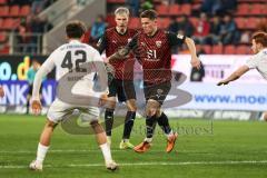 3. Liga; FC Ingolstadt 04 - SC Freiburg II; Sebastian Grönning (11, FCI) Benjamin Kanuric (8, FCI) Torchance Luca Marino (42)