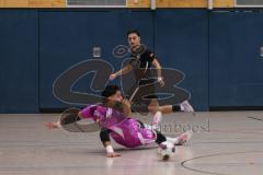 Hallenturnier MTV Ingolstadt - Saison 2025/26 - Türkisch SV Ingolstadt - SV Manching - Yasin Baysal TW Türkisch - Muhammed Tokmak schwarz Manching - Foto: Meyer Jürgen