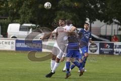 Kreisklasse - Saison 2023/2024 - TSV Großmehring - SV Buxheim - Alex Libeg weiss Buxheim - Manuel Amon blau Großmehring - Foto: Meyer Jürgen
