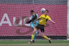 Bayernliga Süd - Saison 2022/2023 - FC Ingolstadt 04 - SV Kirchanschöring - Torwart Markus  Ponath (Nr.40 - FCI) - Jauck Simon gelb Kirchanschöring - Foto: Meyer Jürgen