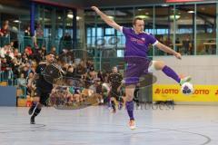 Lotto - Hallen - Bayerncup - Oberbayern -  Saison 2022/2023  - MTV Ingolstadt - TUS Traunteuth - 3:1 - Mykola Bilotserkivets lila MTV Ing -   - Foto: Meyer Jürgen