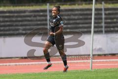 2. Bundesliga Frauen - Saison 2023/24 - FC Ingolstadt 04 Frauen - Turbine Potsdam - Der 1:0 Führungstreffer durch Samantha Stiglmaier (Nr.27 - FCI) - jubel - tor -  Foto: Meyer Jürgen