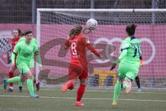 2. Fußball-Liga - Frauen - Saison 2022/2023 - FC Ingolstadt 04 - VFL Wolfsburg II - Alina Mailbeck (Nr.8 - FCI Frauen) - Zamorano Lilian grün Wolfsburg - Foto: Meyer Jürgen