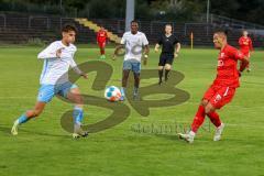 Bayernliga - U17 - Saison 2022/2023 - FC Ingolstadt 04 -  1860 München - Polat Arel rot FCI - Der 2:0 Führungstreffer  durch Polat Are rot FCI - Jubel - Foto: Meyer Jürgen