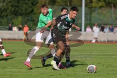 Bezirksliga - Saison 2025/26 - FC Fatih Ingolstadt - TSV Gaimersheim - Nico von Swiontek Brzezinski (Nr.17 - TSV Gaimersheim) - Sebastian Rutkowski grün Fatih - Foto: Meyer Jürgen