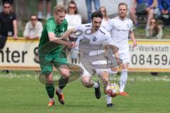 Landesliga - Saison 2024/25 - SV Manching - FC Kempten - Rainer Meisinger (Nr.8 - SV Manching) - Miroci Dugajin weiss Kempten  - Foto: Meyer Jürgen