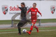 Frauen - Bayernliga - U17 - B-Junioren -  FC Ingolstadt 04 II - FC Forstern - Buttstedt Ronja schwarz Forstern - Lilli Gehl rot FCI - Foto: Meyer Jürgen