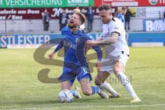 3. Liga; SV Meppen - FC Ingolstadt 04; Zweikampf Kampf um den Ball Patrick Schmidt (9, FCI) Käuper Ole (6 SVM)
