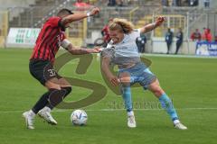 3.Liga - Saison 2022/2023 - TSV 1860 München - FC Ingolstadt 04 - Jesper Verlaat (Nr.4 - 1860 München) - Pascal Testroet (Nr.37 - FCI) - Foto: Meyer Jürgen