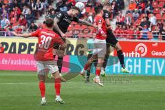 3.Liga - Saison 2022/2023 - Hallersche FC - FC Ingolstadt 04 - Tobias Schröck (Nr.21 - FCI) - Patrick Schmidt (Nr.9 - FCI) -  - Foto: Meyer Jürgen