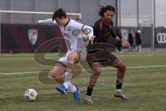 Freundschaftsspiel - Saison 2025/26 - FC Ingolstadt  II - ASV Neumarkt - Tomislav Bagaric (Nr.5 - FC Ingolstadt II) - Morris Adelabu schwarz Neumarkt  - Foto: Meyer Jürgen