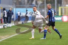 3. Liga; SV Waldhof Mannheim - FC Ingolstadt 04 - Leon Guwara (6, FCI) Jans Laurent (18 SVWM)