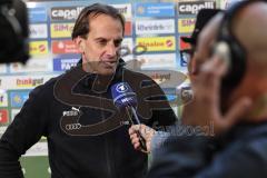 3. Liga; MSV Duisburg - FC Ingolstadt 04; nach dem Spiel Interview Cheftrainer Rüdiger Rehm (FCI)