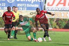 Toto-Pokal; VfB Eichstätt - FC Ingolstadt 04; Moussa Doumbouya (27, FCI) Sebastian Graßl (Nr.11 - VfB)