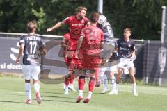 * Testspiel - Saison 2025/26 - FC Ingolstadt 04 - FSV Zwickau - Yannick  Deichmann (Nr.20 - FC Ingolstadt 04) - Gabriel Figurski Vieira (Nr.6 - FSV Zwickau) - Foto: Meyer Jürgen