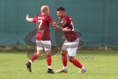 Kreisliga - Saison 2023/2024 - Türk SV Ingolstadt - TSV Mümchsmünster - Der 1:1 Ausgleichstreffer durch Steven Spieß rot Türk Sv - jubel - Foto: Meyer Jürgen
