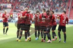 3.Liga - Saison 2022/2023 - FC Ingolstadt 04 -  SV Wehen Wiesbaden - Der 2:0 Führungstreffer durch Tobias Bech (Nr.11 - FCI) - Jubel - Foto: Meyer Jürgen