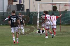 Kreisklasse - Saison 2024/25- Türk SV Ingolstadt - SV Stammham-  -  Der 1:0 Führungstreffer durch - Avni Avdijaj weiss Türkisch - jubel - Manuel Kern Torwart Stammham - XXXXX - Foto: Meyer Jürgen