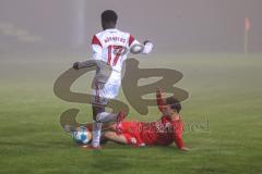 B - Junioren - Bayernliga - U17 - FC Ingolstadt 04 - 1. FC Nürnberg II -  Okpodu David weiss Nürnberg - Mulaj Ibrahim rot FC Ingolstadt - Foto: Meyer Jürgen