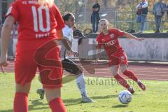 2. Fußball-Liga - Frauen - Saison 2022/2023 - FC Ingolstadt 04 - FSV Gütersloh - Yvonne Dengscherz (Nr.23 - FC Ingolstadt 04 ) - Tayeh Marah weiss Gütersloh - Foto: Meyer Jürgen