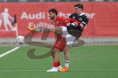 Bayernliga Nord - Saison 2023/24 - FC Ingolstadt 04 II - DJK Ammerthal - Muhammed Atak (Nr.25 - FCI) - Koc Deniz schwarz Ammerthal  - Foto: Meyer Jürgen