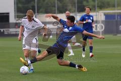 3. Liga; Testspiel; FC Ingolstadt 04 - TSV Rain/Lech, Zweikampf Kampf um den Ball Maximilian Neuberger (38, FCI)