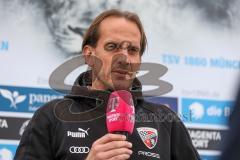 3.Liga - Saison 2022/2023 - TSV 1860 München - FC Ingolstadt 04 - Cheftrainer Rüdiger Rehm (FCI) im Interview mit Magenta Sport - Foto: Meyer Jürgen