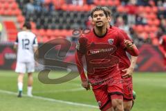 3. Liga; FC Ingolstadt 04 - SV Waldhof Mannheim; Tor Jubel Treffer Yann Sturm (7, FCI) 1:0 Führung