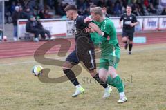 Bezirksliga - Saison 2024/25- TSV Gaimersheim - VFB Eichstätt II - Nico von Swiontek Brzezinski (Nr.17 - TSV Gaimersheim) - Markus Bittl grün Eichstätt - Foto: Meyer Jürgen