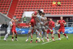 3. Liga; FC Ingolstadt 04 - Alemannia Aachen; Eckball Kopfball Lukas Fröde (34, FCI) Nadjombe Pierre (29 AA) Emre Gül (5, FCI) Jasper Maljojoki (23, FCI)