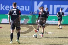 3. Liga; FC Hansa Rostock - FC Ingolstadt 04; vor dem Spiel Gustav Christensen (24, FCI) Sebastian Grönning (11, FCI)