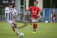 Bayernliga Nord - Saison 2026/27 - FC Ingolstadt 04 II - ASV Cham - Timo Hengmith (Nr.10 - FCI II) - Simon Haimerl rot Cham - Foto: Meyer Jürgen