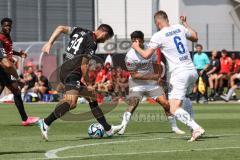 3. Liga; Testspiel; FC Ingolstadt 04 - FC Heidenheim; Lukas Fröde (34, FCI) Mainka Patrick (FCH) Sessa Kevin (FCH)