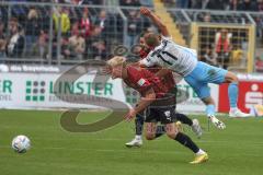 3.Liga - Saison 2022/2023 - TSV 1860 München - FC Ingolstadt 04 - Tobias Bech (Nr.11 - FCI) - Fabian Greilinger (Nr.11 - 1860 München) - - Foto: Meyer Jürgen