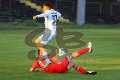 Bayernliga - U17 - Saison 2022/2023 - FC Ingolstadt 04 -  1860 München - Drakulic Ognjen rot FCI - Sesito Antonio blau 1860 München - Foto: Meyer Jürgen