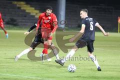 Bayernliga Süd - Saison 2022/2023 - FC Ingolstadt 04 -  VFB Hallbergmoos - Karaogul Ishak (Nr.10 - Fc Ingolstadt 04 II) - Andreas Kostorz schwarz Hallbergmoos - Foto: Meyer Jürgen