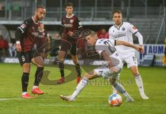 2.BL; SV Sandhausen - FC Ingolstadt 04 - Fatih Kaya (9, FCI) Sicker Arne (27 SVS) Gaudino Gianluca (11 SVS)