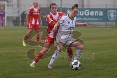 DFB -Pokal Frauen - Saison 2025/26 - FC Ingolstadt 04 Frauen - FC Bayern München - Lea Wolski (Nr.5 - FC Ingolstadt Frauen I) - Dunst Barbara rot Bayern - Foto: Meyer Jürgen