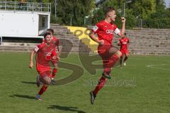 A - Junioren Bundesliga Süd/Südwest -  Saison 2021/2022 - FC Ingolstadt 04 - Karlsruher SC - Der 1:1 Ausgleichstreffer durch Krupa Jerpen (#10 FCI) - jubel - Foto: Meyer Jürgen