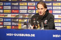 3. Liga; MSV Duisburg - FC Ingolstadt 04; Pressekonferenz, Cheftrainer Rüdiger Rehm (FCI)