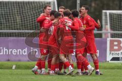 Kreisliga - Saison 2025/26- TSV Kösching - SV Kasing - Der 1:1 Ausgleichstreffer durch Johannes Tannwitz rot Kösching - jubel -  - Foto: Meyer Jürgen