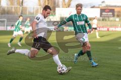 3. Liga - VfB Lübeck - FC Ingolstadt 04 - Michael Heinloth (17, FCI) Hertner Sebastian (3 Lübeck)