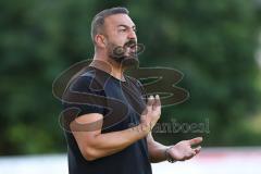 Freundschaftsspiel - Saison 2023/2024 - SV Manching - FC Ingolstadt 04 - Cheftrainer Serkan Demir (SV Manching) -  - Foto: Meyer Jürgen