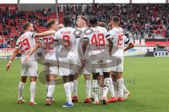 3. Liga; FC Ingolstadt 04 - SpVgg Unterhaching; Tor Jubel Treffer 2:0 Simon Lorenz (32, FCI) Daouda Beleme (9, FCI) David Kopacz (29, FCI) Bryang Kayo (48, FCI) Mladen Cvjetinovic (19, FCI)